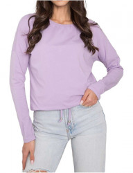 Svetlo fialové dámske tričko s dlhými rukávmi Y9736