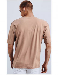 Svetlo hnedé pánske tričko s krátkym rukávom Y4633 #1