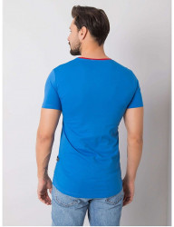 Svetlo modré pánske tričko s potlačou N9986 #1