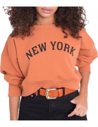 Svetlo oranžová mikina new york N6364