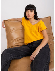 Svetlo oranžové basic tričko atlanta s krátkym rukávom W3180 #2