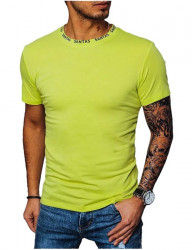 Svetlo zelené pánske basic tričko W8667