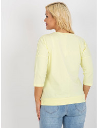Svetlo žlté tričko s aplikáciou love W8621 #1