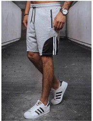 Svetlosivé pánske kraťasy W5527 #3