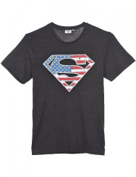 Tmavo sivé tričko superman Y7036