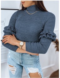 Tmavomodrý rebrovaný rolák bufalo W3356 #2