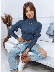 Tmavomodrý rebrovaný rolák bufalo W3356 #3