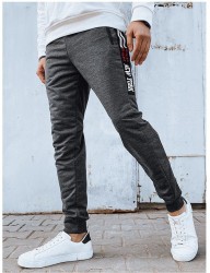 Tmavosivé pánske tepláky B4601 #2