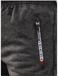 Tmavosivé pánske tepláky s vreckami na zips B4148 #3