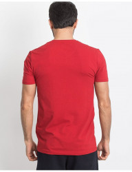 Tommy life červené pánske tričko s nápisom N8613 #1