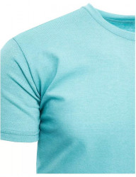 Tyrkysové tričko s drobnou výšivkou W6900 #1