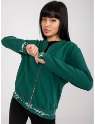 Zelená mikina happy v štýle bomberu W5093 #3