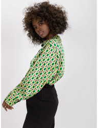 Zelená vzorovaná lesklá košeľa W6160 #4