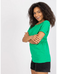 Zelené klasické tričko salma zdobené čipkou W3525 #2