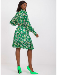 Zelené kvetované šaty W4796 #1