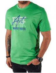 Zelené pánske tričko s potlačou art B4143