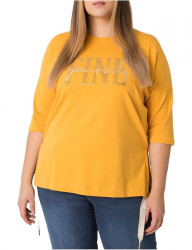 žlté dámske tričko s nápisom W2665