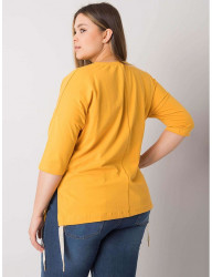 žlté dámske tričko s nápisom W2665 #1
