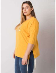 žlté dámske tričko s nápisom W2665 #2