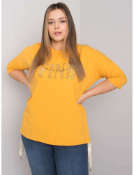 žlté dámske tričko s nápisom W2665 #5