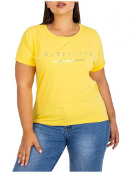 žlté dámske tričko s nápisom W5972