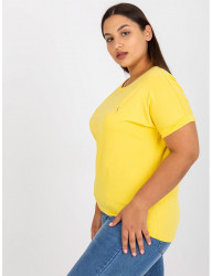 žlté dámske tričko s nápisom W5972 #2