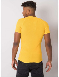 žlté pánske pletené tričko Y6084 #1