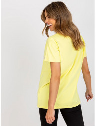 žlté tričko s výšivkou the alps W6308 #1