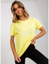 žlté tričko s výšivkou the alps W6308 #2