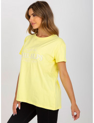 žlté tričko s výšivkou the alps W6308 #4
