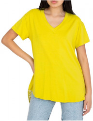 žlto-zelené tričko s čipkou na chrbte W5193