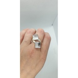 Swarovski prsteň 2x10mm - striebroný v rôznych farbách For You