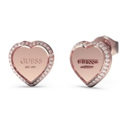 Dámske náušnice Guess JUBE01427JWRGTU srdce GUESS JUBE01427JWRGTU