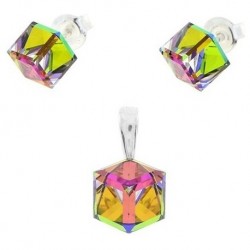 Set swarovski Cube 6 mm vo farbe VITRAIL MEDIUM For You Set-kocka-001