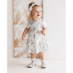 Dojčenské šatôčky s krátkym rukávom Nicol Ella biele biela #1