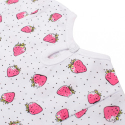 Dojčenské bavlnené šatôčky s čelenkou New Baby Strawbery ružová #4