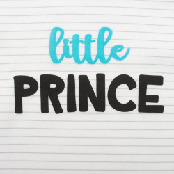 2-dielna bavlnená súprava New Baby Little Prince sivá #4