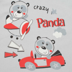 2-dielna súprava New Baby Crazy Panda sivá #4