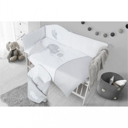 2-dielne posteľné obliečky Belisima Ballons 90/120 sivé #1