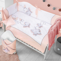 2-dielne posteľné obliečky Belisima Butterfly 90/120 ružové #1