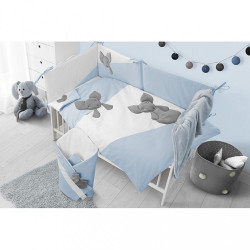 2-dielne posteľné obliečky Belisima Mouse 100/135 modré #1