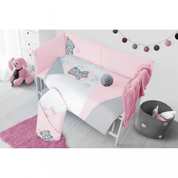 2-dielne posteľné obliečky Belisima Teddy Bear 90/120 ružové #1