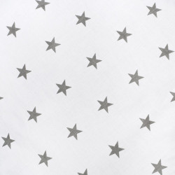 2-dielne posteľné obliečky New Baby 100/135 cm sivé hviezdičky biela #1