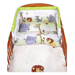 2-dielne posteľné obliečky New Baby 100/135 cm zelené safari