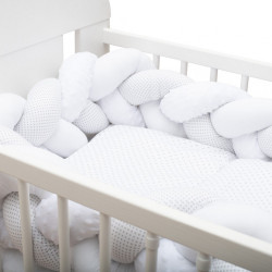 2-dielne posteľné obliečky New Baby 90/120 cm Minka a Bodky sivé biela #3