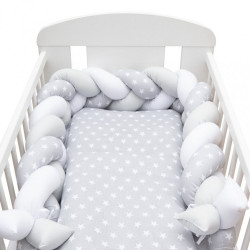 2-dielne posteľné obliečky New Baby 90/120 cm sivé Hviezdičky biele multicolor #2