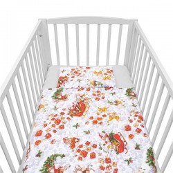 2-dielne posteľné obliečky New Baby Christmas 90/120 cm Červená