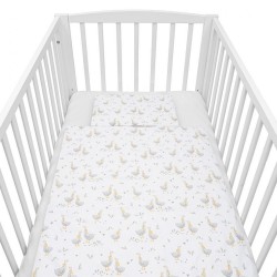 2-dielne posteľné obliečky New Baby Husičky 90/120 cm biela #1