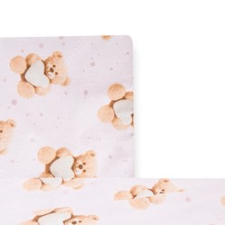 2-dielne posteľné obliečky New Baby Love Teddy Bear 90/120 cm pink ružová #1