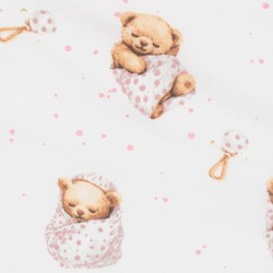 2-dielne posteľné obliečky New Baby Sweet teddy bear 90/120 cm pink ružová #4